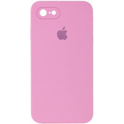 Чохол Silicone Case Square для Iphone 7 / 8 / SE 2020 Рожевий / Light pink 57006