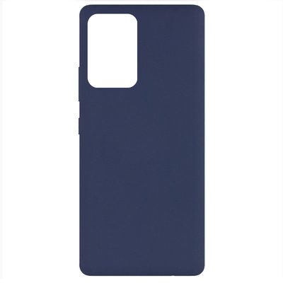 Чохол Silicone Cover NoLogo A Full для Samsung Galaxy A72 Синій / Midnight blue 52619