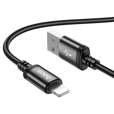 Кабель Hoco X89 Wind USB to Lightning 1m Black 83503