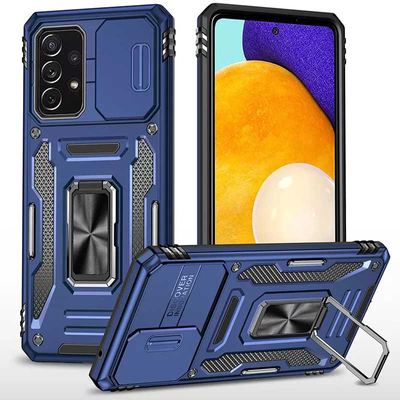 Протиударний чохол Camsh Army Ring для Samsung Galaxy A23 Синій / Navy 65862