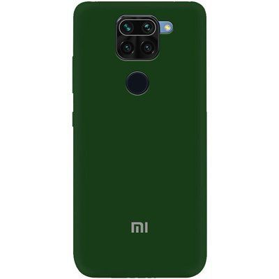Чехол Silicone Cover A для Xiaomi Redmi Note 9 / Redmi 10X Зеленый / Dark green 43242
