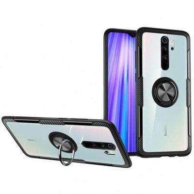 Чохол Din Crystal Magnet Ring для Xiaomi Redmi Note 8 Pro Чорний 37481