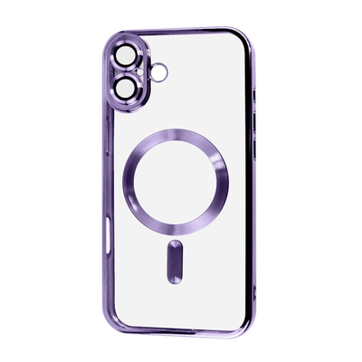 Чохол Xrome MagSafe для Iphone 16 Plus Прозорий / Purple