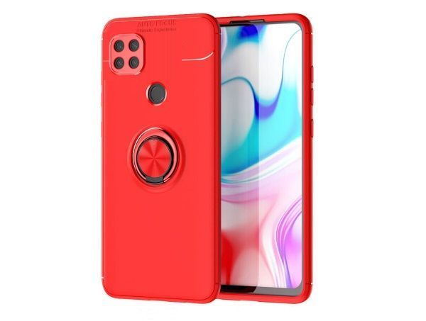 Чохол Din Color Magnet Ring для Xiaomi Redmi 9C / 10A Червоний 46015