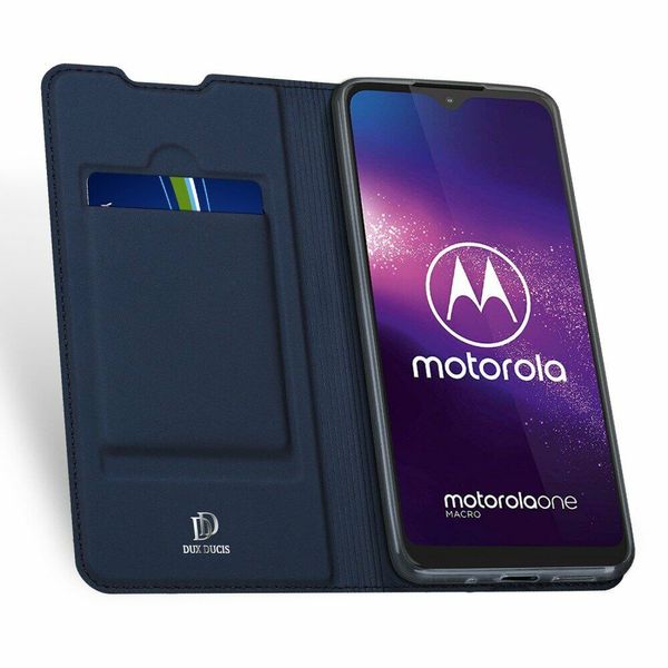 Чехол-книжка Dux Ducis для Motorola Moto G8 Plus Синий 56671