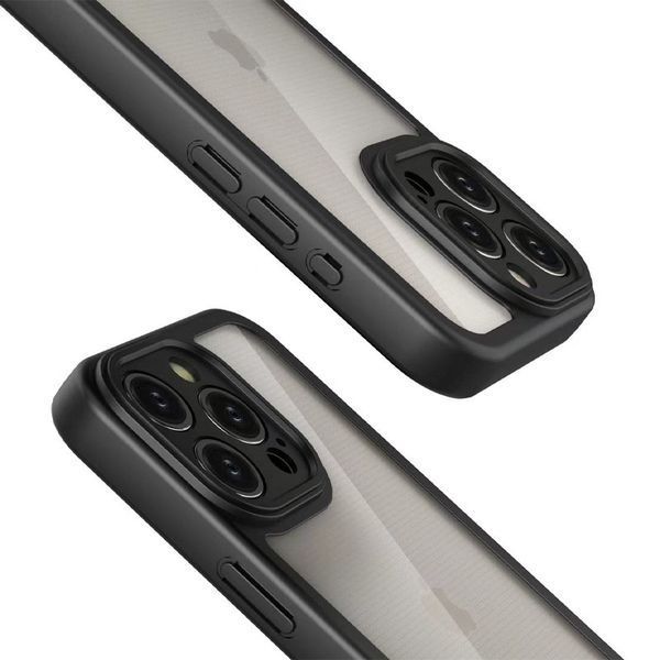 Чехол Colour 1.5mm для Iphone 15 Pro Прозрачный / Black 83248