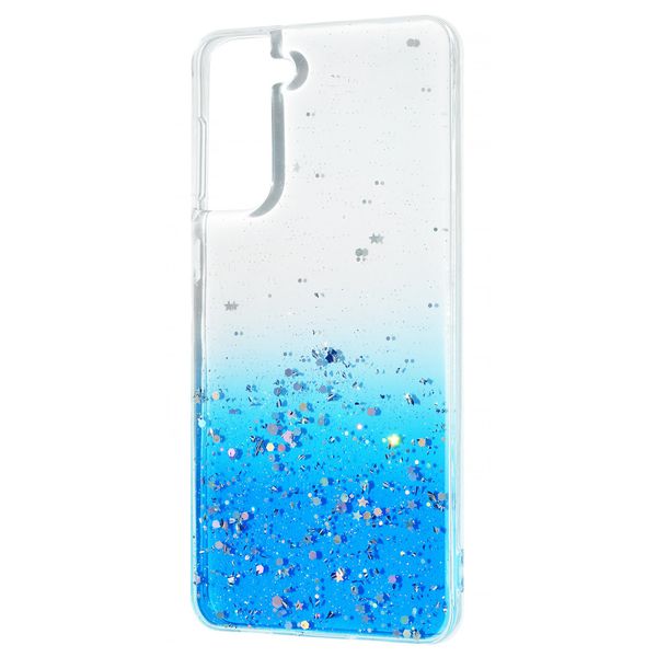 Чохол WAVE Confetti Case для Samsung Galaxy S21 Ultra White / blue 54481