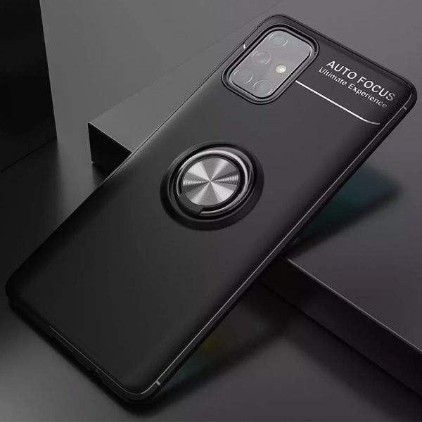 Чехол Din Color Magnet Ring для Samsung Galaxy A52 / A52s Черный 54834