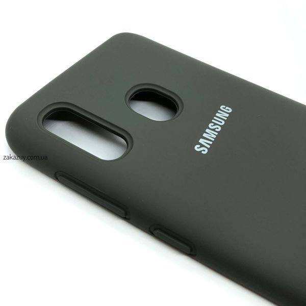 Чехол Silicone Cover для Samsung A205 / A305 Galaxy A20 / A30 Dark Grey 34241