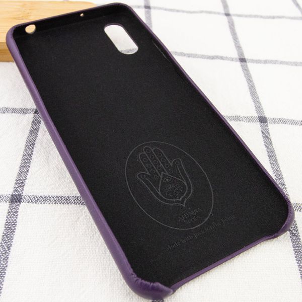 Захисний чохол Leather Case для Xiaomi Redmi 9A Фіолетовий 48100