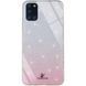 Чехол TPU+Glass с блестками Swarovski для Samsung Galaxy A31 Розовый 44192
