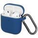 Чехол Silicone Slim с карабином для Apple Airpods 1/2 Crimson 82227 2