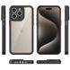 Чехол Colour 1.5mm для Iphone 15 Pro Прозрачный / Black 83248 2