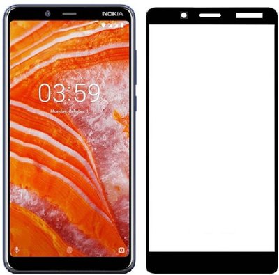 Защитное стекло Full Cover для Nokia 3.1 Plus Black 34382