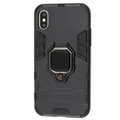 Противоударный чехол Transforme Ring для Iphone X / XS Black 57372