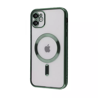 Чохол Metal Matte MagSafe для Iphone 11 Dark green 84620