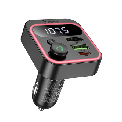 Автомобільний FM модулятор Hoco E85 PD20W+QC3.0 Black 86212