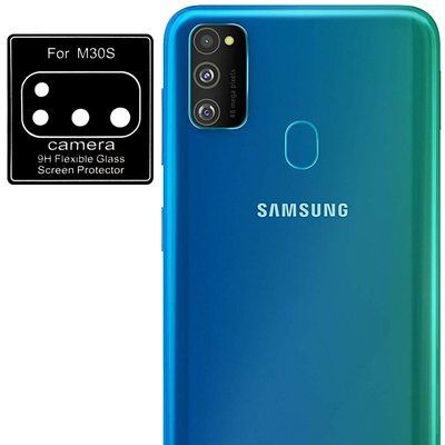 Защитное стекло 0.18mm на камеру для Samsung Galaxy M30s / M21 Black 40509