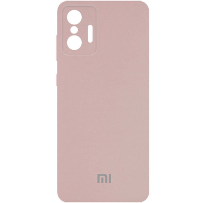 Чехол Silicone Full Camera AA для Xiaomi 11T / 11T Pro Розовый / Pink Sand 80096