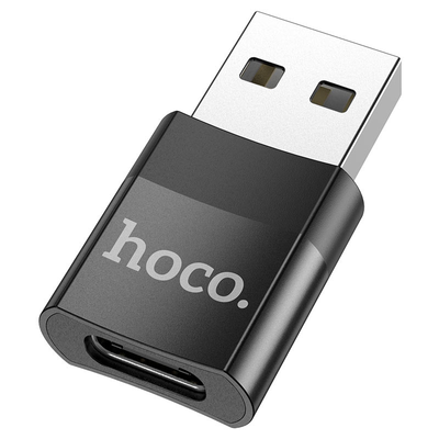 Адаптер Hoco UA17 Type-C to USB USB2.0 Black 65721