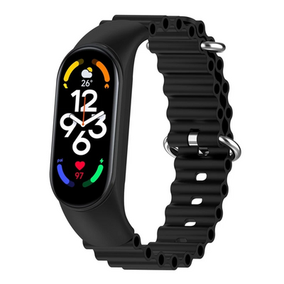 Ремінець Ocean Band для Xiaomi Mi Band 8/9/10 Black