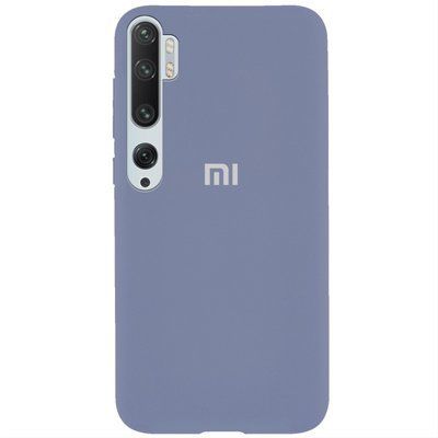 Чохол Silicone Cover для Xiaomi Mi Note 10 / Mi Note 10 Pro Сірий / Lavender 38506