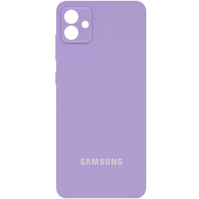 Чохол Silicone Full Camera AA для Samsung Galaxy A04 Бузковий / Dasheen 66775