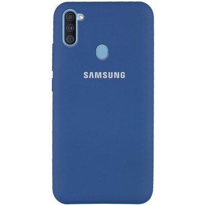 Чохол Silicone Cover для Samsung Galaxy A11 / M11 Синій / Navy Blue 42289