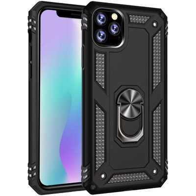 Протиударний чохол Serg Magnet Ring для Iphone 11 Pro Чорний 44413