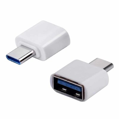 Адаптер OTG USB to MicroUSB White 37688