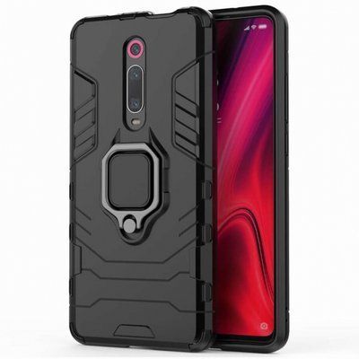 Противоударный чехол Transforme Ring для Xiaomi Mi9T / Mi9T Pro Черный 34500