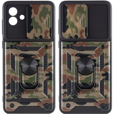 Протиударний чохол Camsh Serg Ring Camo для Samsung Galaxy A04 Коричневий / Army Brown 66423