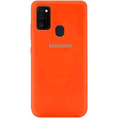 Чохол Silicone Cover A для Samsung Galaxy M30s / M21 Помаранчевий / Neon Orange 43201