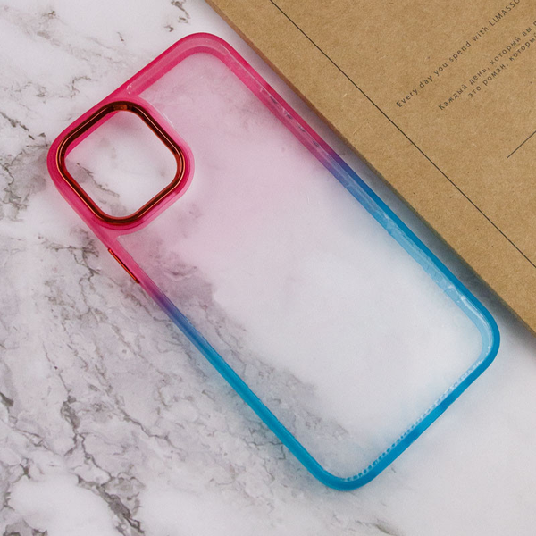 Чехол Fresh Sip Series для Iphone 11 Бирюзовый / Розовый 66674