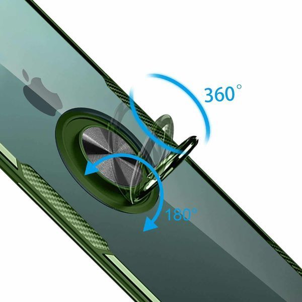 Чохол Din Crystal Magnet Ring для Iphone 11 Оливковий 38181