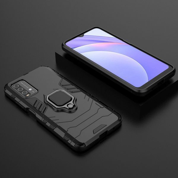 Протиударний чохол Transforme Ring для Xiaomi Redmi 9T Чорний / Soul Black 55353