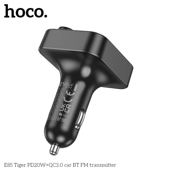 Автомобільний FM модулятор Hoco E85 PD20W+QC3.0 Black 86212
