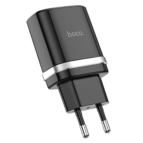 Мережевий зарядний пристрій Hoco C12Q Smart Quick Charge 3.0 1USB / 3A Black 42896