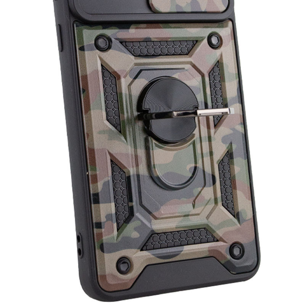 Противоударный чехол Camsh Serg Ring Camo для Samsung Galaxy A04 Коричневый / Army Brown 66423