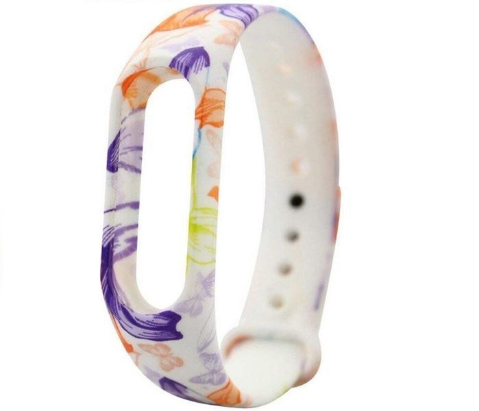 Ремешок Silicone для Xiaomi Mi Band 3/4 Flowers Violet 38736