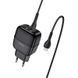 Мережевий зарядний пристрій Hoco C77A + кабель MicroUSB 2USB 2.4A Black 56231 2