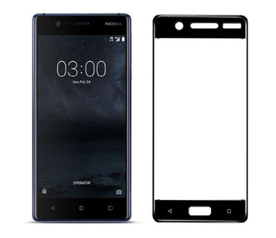 Защитное стекло Perfect HD+ для Nokia 5 Black 50151