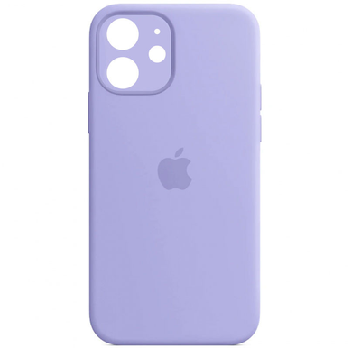 Чехол Silicone Case с защитой камеры для Iphone 12 Сиреневый / Lilac 69140