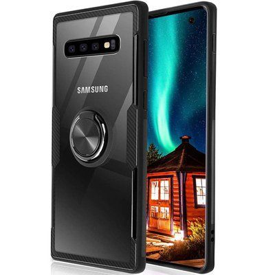 Чехол Din Crystal Magnet Ring для Samsung Galaxy S10 G973 Черный 55253