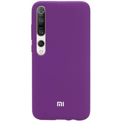 Чехол Silicone Cover для Xiaomi Mi 10 / Mi 10 Pro Фиолетовый / Grape 41503