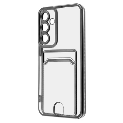 Чехол WAVE Metal Pocket для Samsung Galaxy S24 Plus Прозрачный / Black