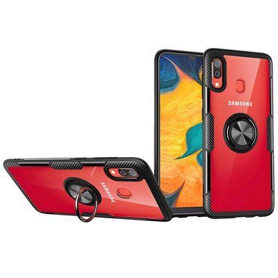 Чохол Din Crystal Magnet Ring для Samsung Galaxy A20 / A30 2019 Чорний 37491