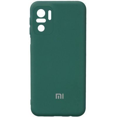 Чехол Silicone Cover Camera для Xiaomi Redmi Note 10 / Note 10s / Poco M5s Зеленый / Pine green 54644