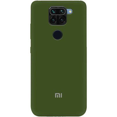 Чохол Silicone Cover A для Xiaomi Redmi Note 9 / Redmi 10X Зелений / Forest green 43252