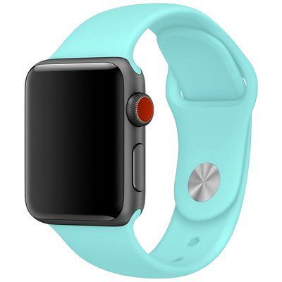 Ремешок Silicone для Apple Watch 42/44/45/49 mm Бирюзовый / Marine Green 50600